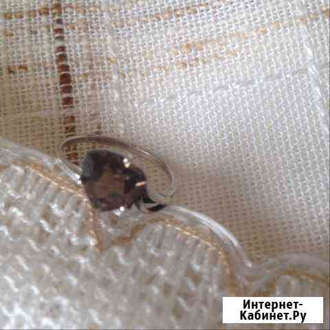 Кольцо с раухтопазом серебряное Абакан