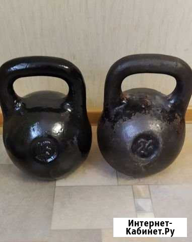Пара гирь 16+24кг Мурманск - изображение 1