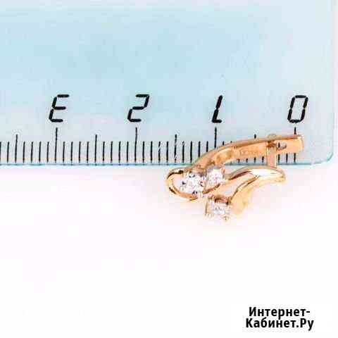 Серьги из золота с бриллиантами Калуга