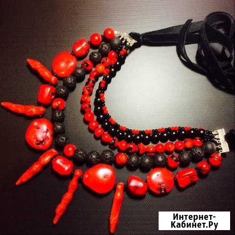 Колье авторское из натуральных камней Калининград - изображение 1