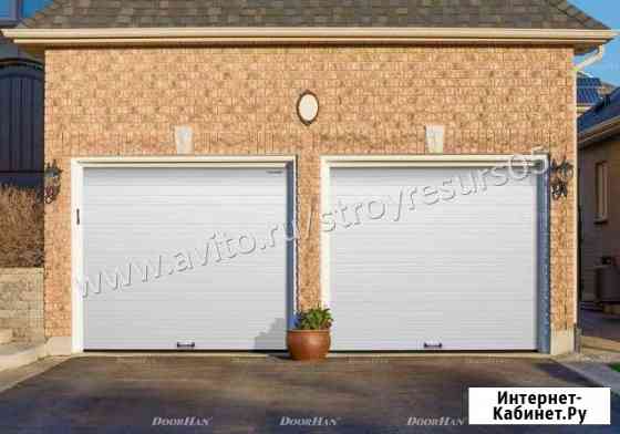 Ворота секционные из сэндвич панелей Грозный