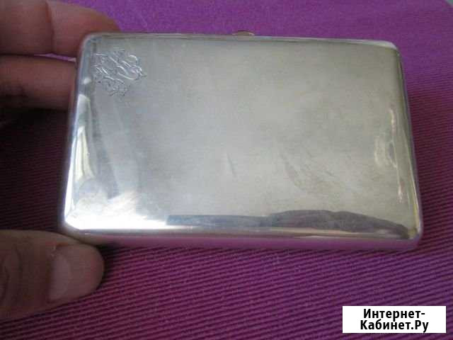 Серебряный портсигар 84 пр. Карл Фаберже Нижний Новгород - изображение 1