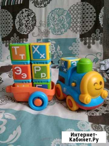 Паровоз интерактивный алфавит кубики Сыктывкар - изображение 1