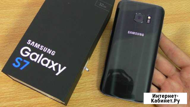 Новый Galaxy S7 black (G930) +Гарантия Нальчик - изображение 1