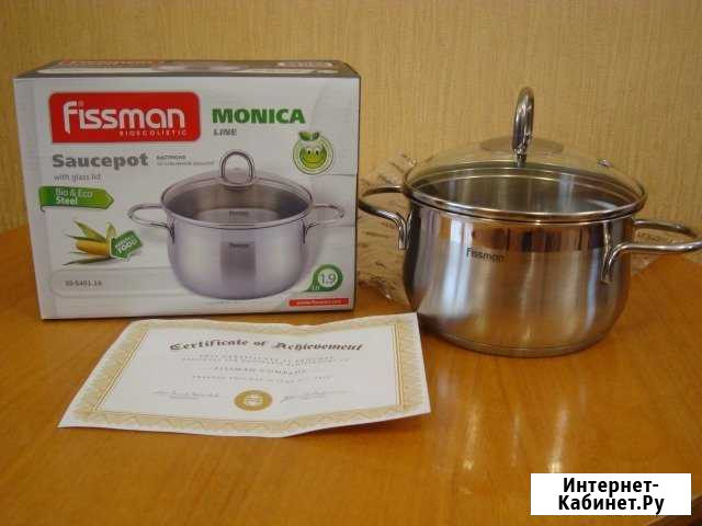 Кастрюля Fissman monica 16x9.5 см /1.9 л нерж. ст Киров - изображение 1