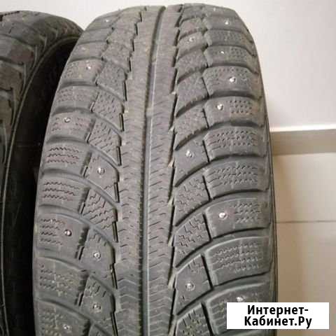 Комплект зимних шипованых шин 195/65 r15 t95 Горбунки - изображение 1