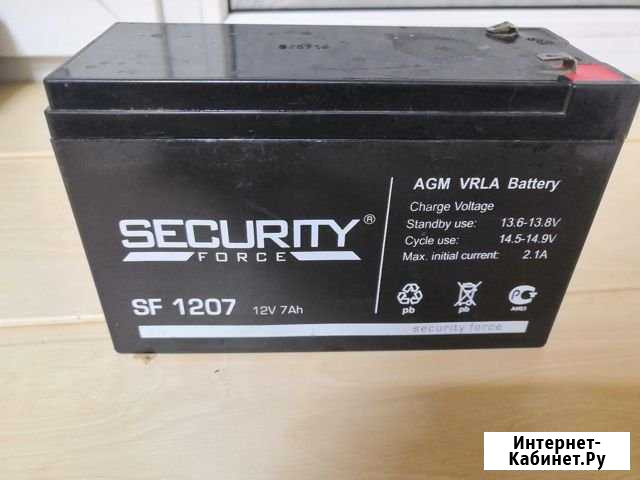 Security force agm vrla battery sf 1207 Уфа - изображение 1