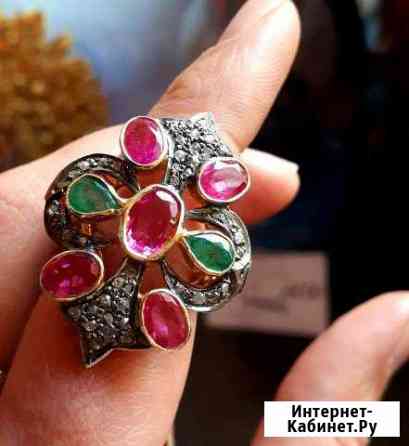 Кольцо Европа изумруды алмазы рубины Нижний Новгород