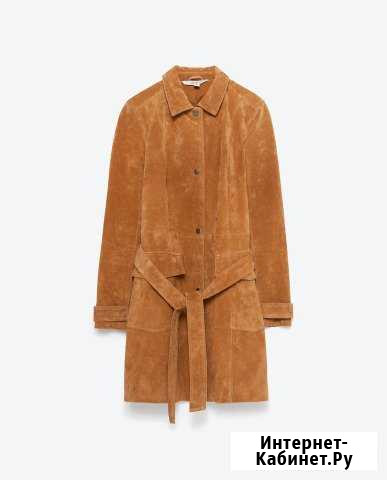 Продам новый замшевый плащ zara Петрозаводск - изображение 1