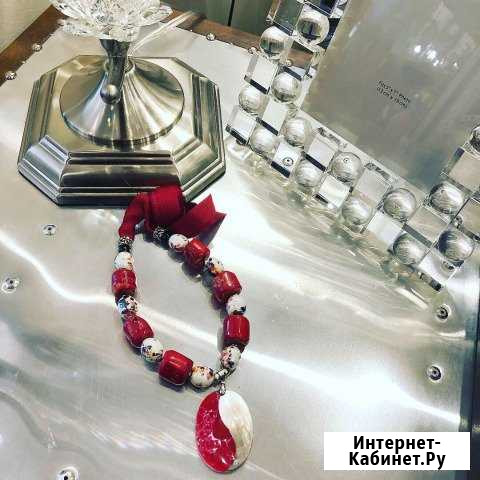 Колье из натурального коралла ручной работы Калининград - изображение 1