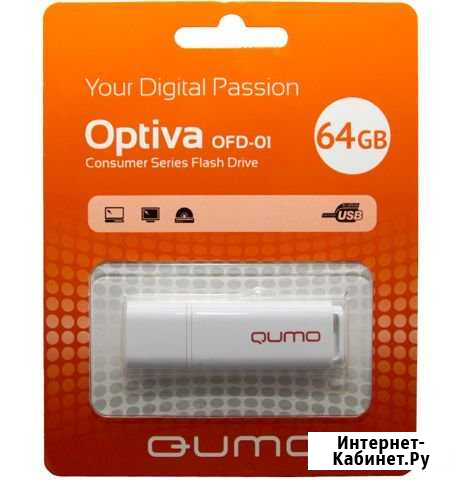 USB-флешка qumo Optiva 64 гб Миасс - изображение 1