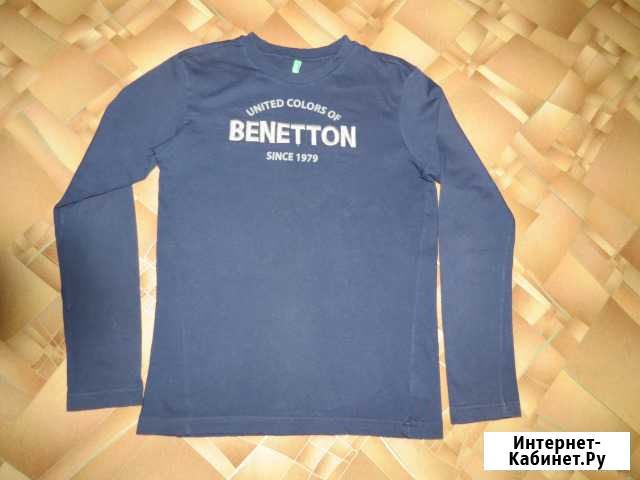 Футболка (лонгслив) Benetton р. 155-160 см Благовещенск - изображение 1