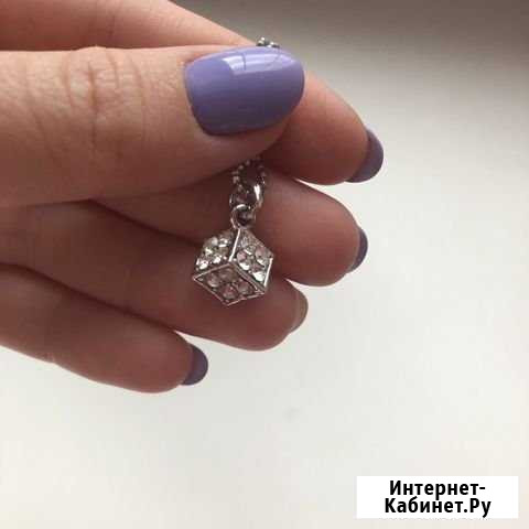 Подвеска кубик с цепочкой Омск - изображение 1