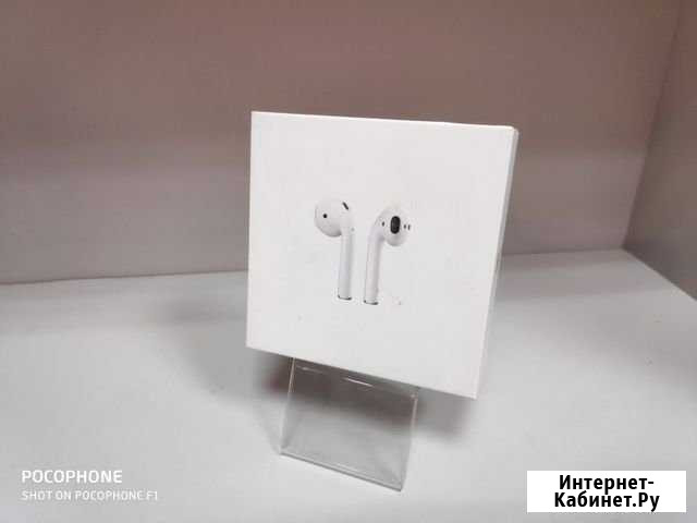Наушники Apple AirPods оригинал с коробкой и докам Симферополь - изображение 1