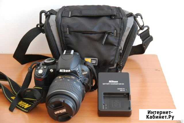 Nikon D3100 Kit 18-55 II Kit Blac Хабаровск - изображение 1