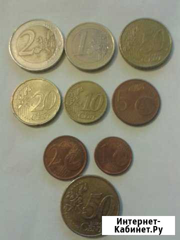 Набор евро-монет 2002г Липецк - изображение 1