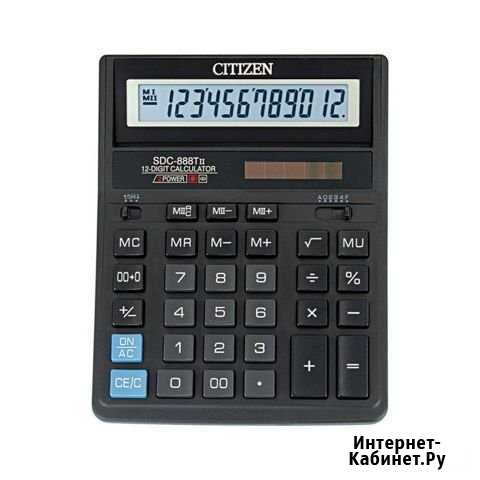 Калькулятор настольный Citizen SDC-888TII 12-разря Химки - изображение 1