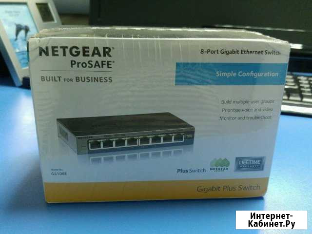 Гигабитный коммутатор Netgear GS108E Магнитогорск - изображение 1
