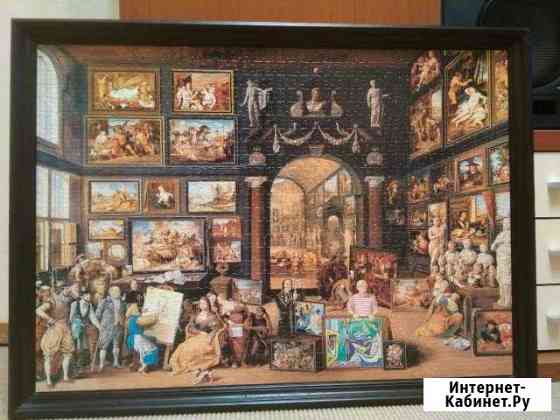 Собранные и оформленные в раму пазлы Мурманск