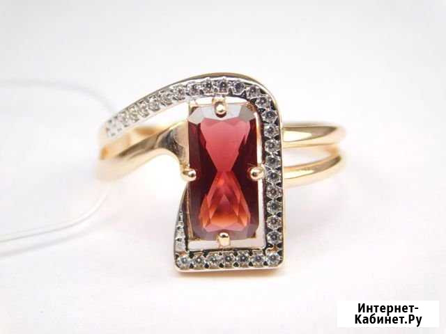 Кольцо, серебро 925 пробы, наногранат. Пр-во РФ Ижевск - изображение 1