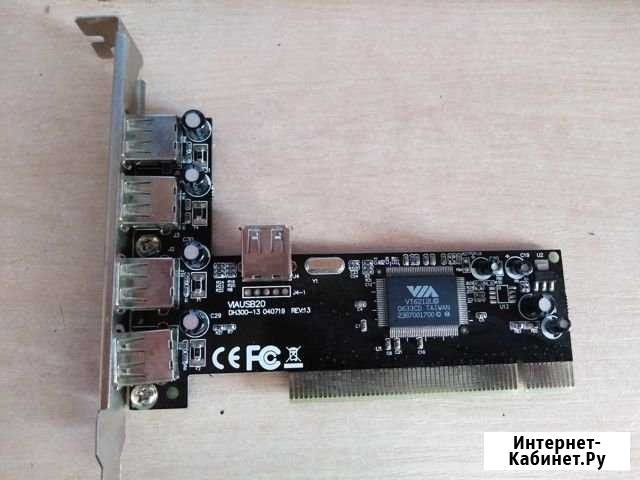 Планка pci c 5 usb портами acorp Узловая - изображение 1