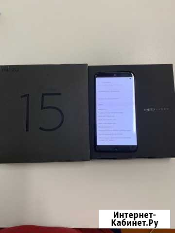 Meizu 15 4/64 Black б/у в Ленте Ярославль - изображение 1