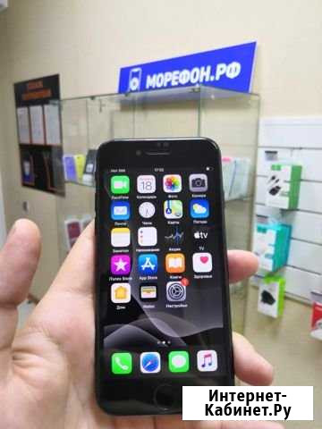 iPhone 7 128 черный б/у (Магазин. Гарантия) Анапа - изображение 1