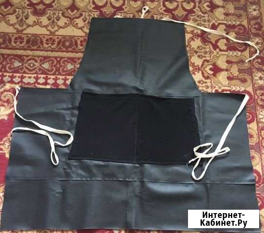Фартук чёрный из кожзаменителя Тольятти - изображение 1