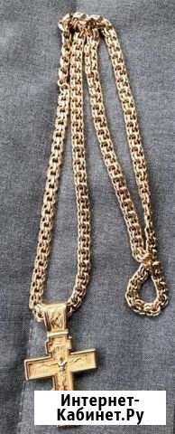 Золотая цепь и крест Брянск - изображение 1