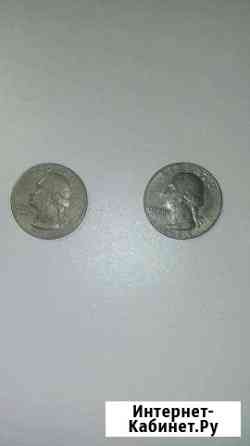 Монета Quarter Dollar Liberty 1984 перевертыш Красный Сулин