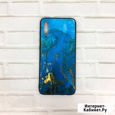 На SAMSUNG Galaxy A70 чехол Синий Мрамор Ростов-на-Дону - изображение 1