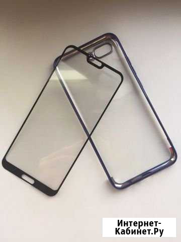 Защитное стекло и чехол на honor 10 Обнинск - изображение 1