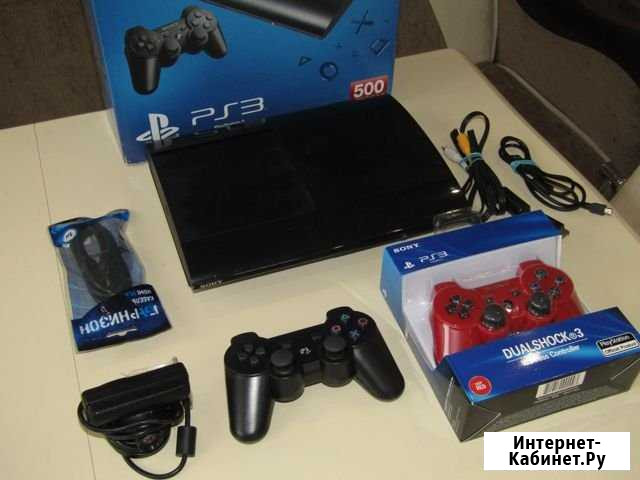PS3 SSlim 495gb Прошита fifa19 GTA 5 50 игр Великий Устюг - изображение 1