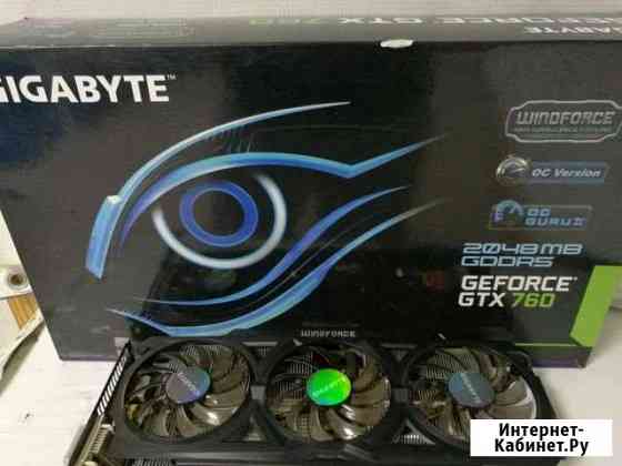 Продам видеокарту gigabyte GV-N760OC-2GD Кострома