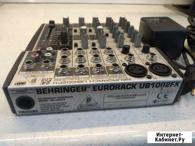 Микшерный пульт Behringer eurorack ub1002fx Обухово - изображение 1