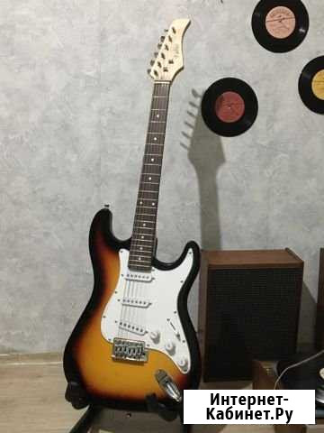 Электрогитара Fabio Sunburst Новосибирск - изображение 1