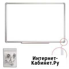 Доска магнитно-маркерная, 90х120 см, алюминиевая Иркутск - изображение 1