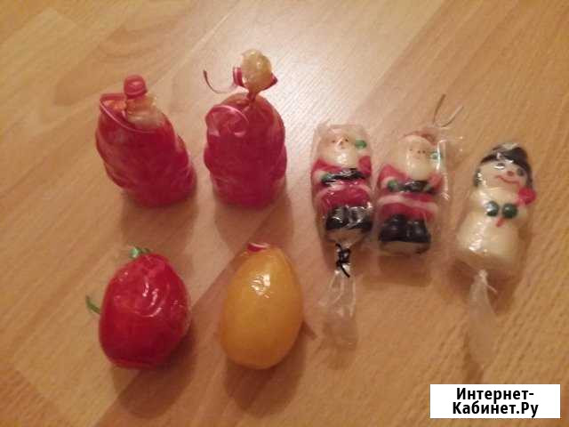 Свечи праздничные дед мороз снеговик яйцо Сыктывкар - изображение 1