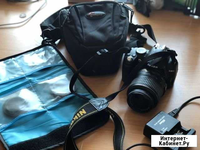 Nicon d3000 + карта на 8 гб+ сумка переносная Белгород - изображение 1