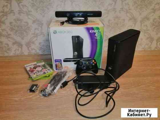 Xbox 360 slim 4gb + kinect + 2 лицензионные игры Тверь