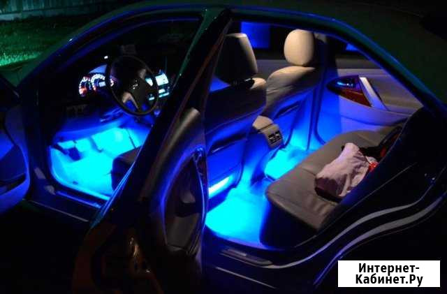 Подсветка салона автомобиля модульная синяя Кузнецк - изображение 1