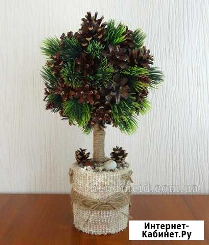 Новогодняя композиция (топиарий, венок елка) Екатеринбург - изображение 1