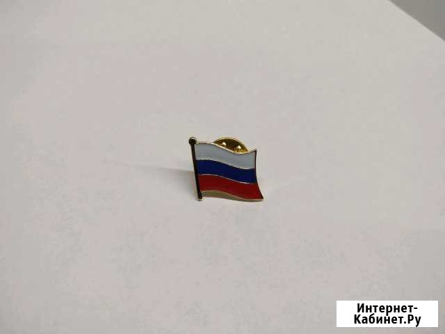 Флаг России, триколор, значок Красноярск - изображение 1
