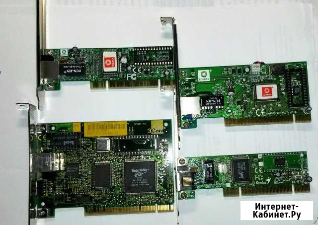 Сетевые карты (100мбт) PCI (compex 3COM) RJ45 Ухта - изображение 1