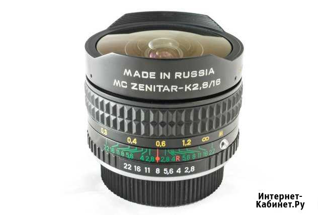 Объектив MC Zenitar-M 2,8/16 Fish-Eye + переходник Брянск - изображение 1