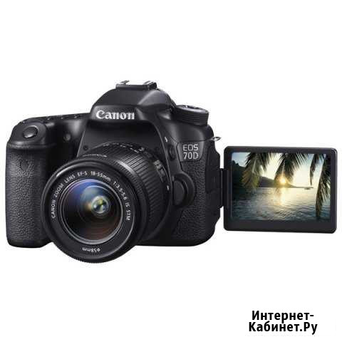 Фотоаппарат зеркальный Canon EOS 70D Kit 18-55 IS Оренбург - изображение 1