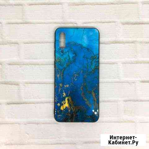 На SAMSUNG Galaxy A50 чехол Синий Мрамор Ростов-на-Дону