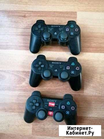 Геймпады для Sony PS3 (два б/у и один новый) и зар Стерлитамак - изображение 1
