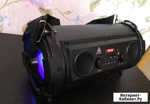 Портативная Bluetooth AUX FM колонка бумбокс Липецк - изображение 1