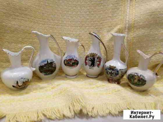 Кувшинчики с названиями европейских городов Калининград